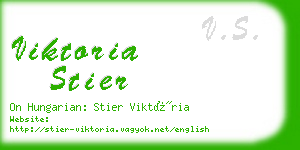 viktoria stier business card